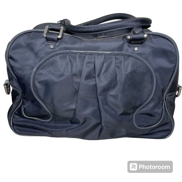 Lululemon Duffle Bag Nylon Gym Weekend Overnight Bag Blue Gray - Picture 1 of 16